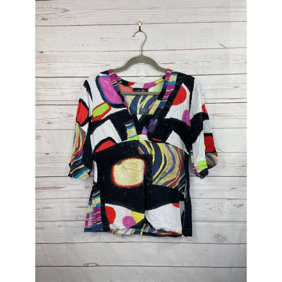 Jams World Vibrant Print Blouse Small - Picture 1 of 4